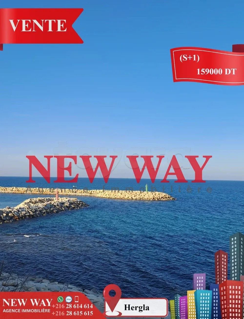 Appartement (S+1) à Hergla