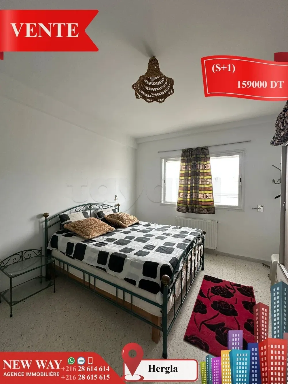 Appartement (S+1) à Hergla