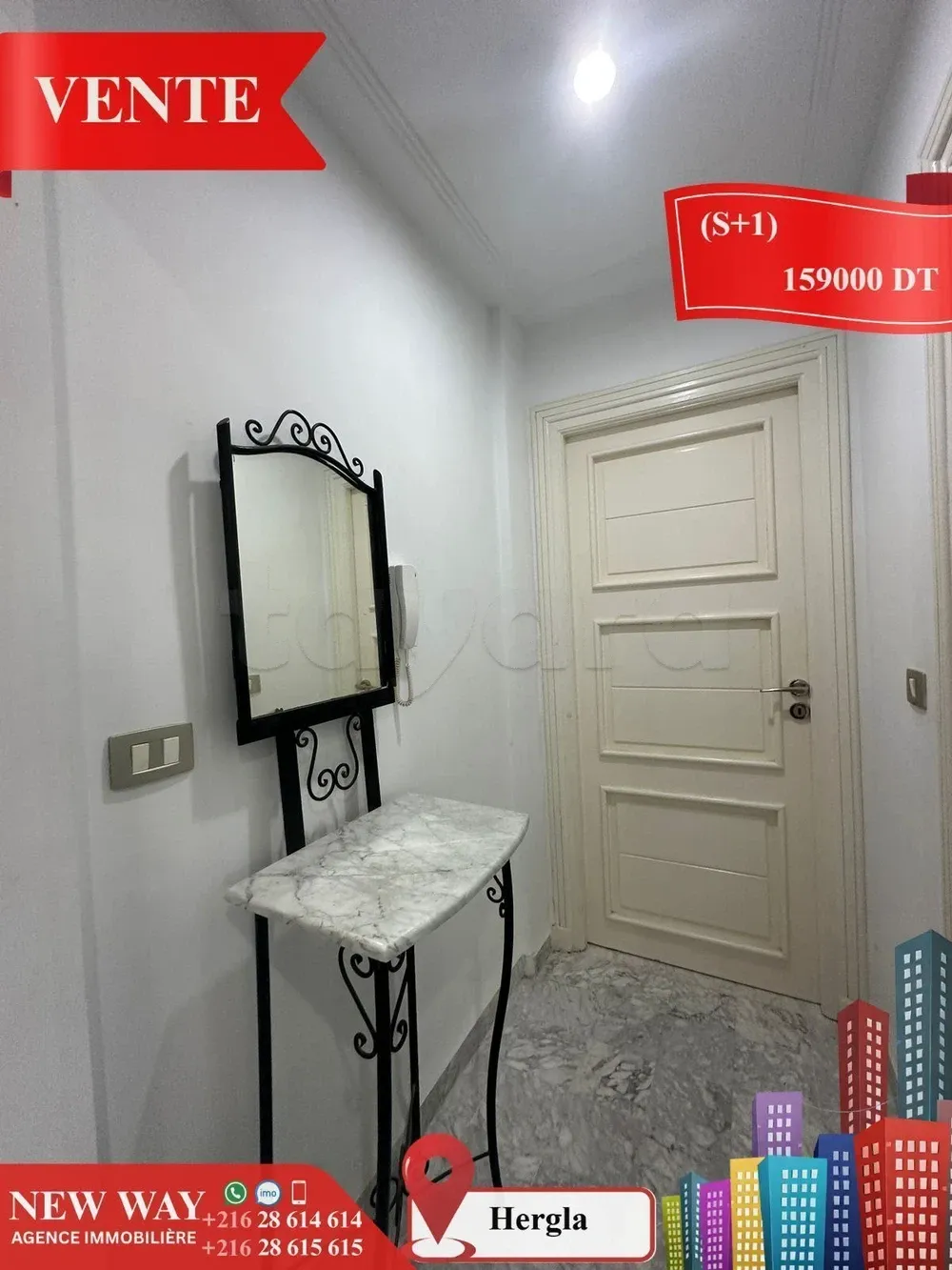 Appartement (S+1) à Hergla