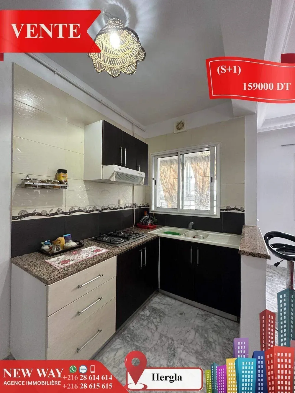 Appartement (S+1) à Hergla