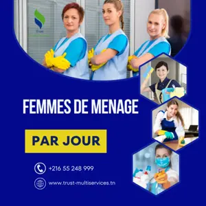 femme de ménage par jour en tunis 