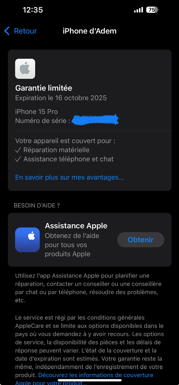 iPhone 15 pro 512Go