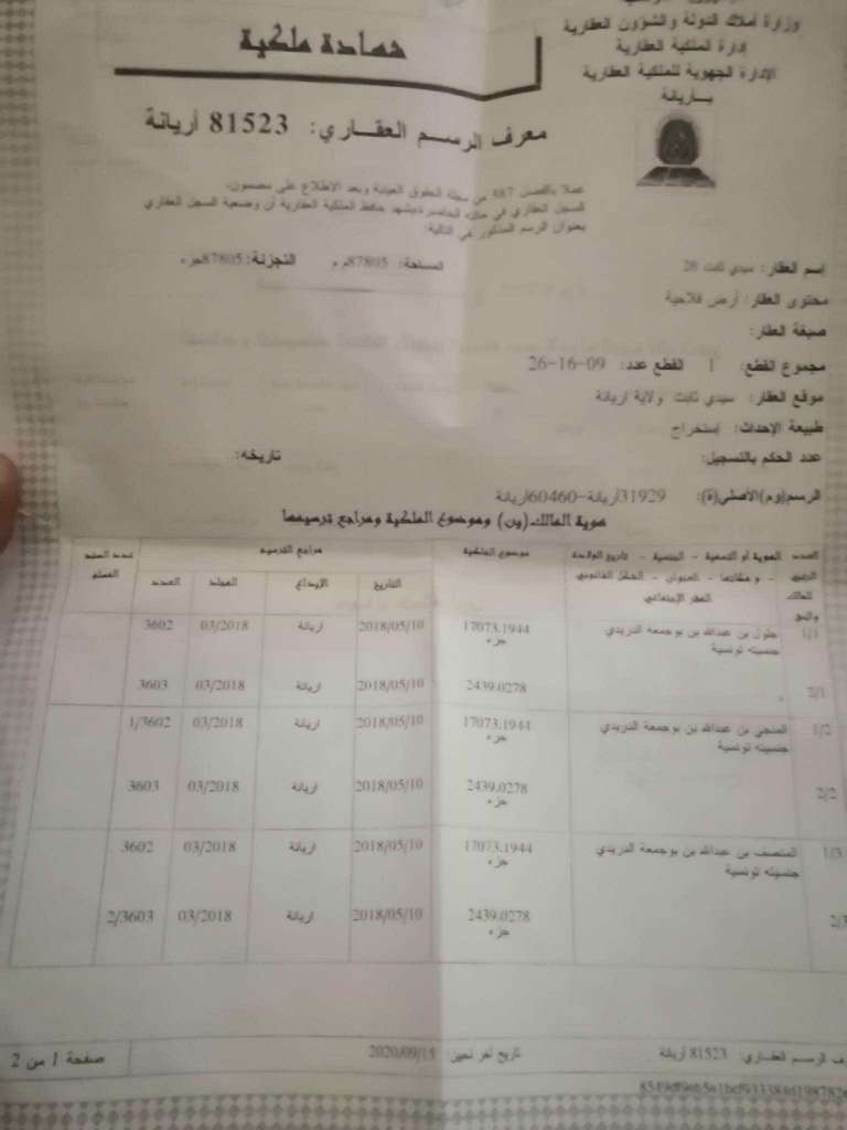 شرفش سيدي ثابت اريانه