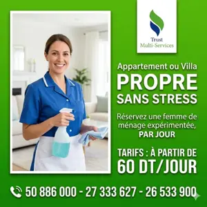 femme de ménage par jour