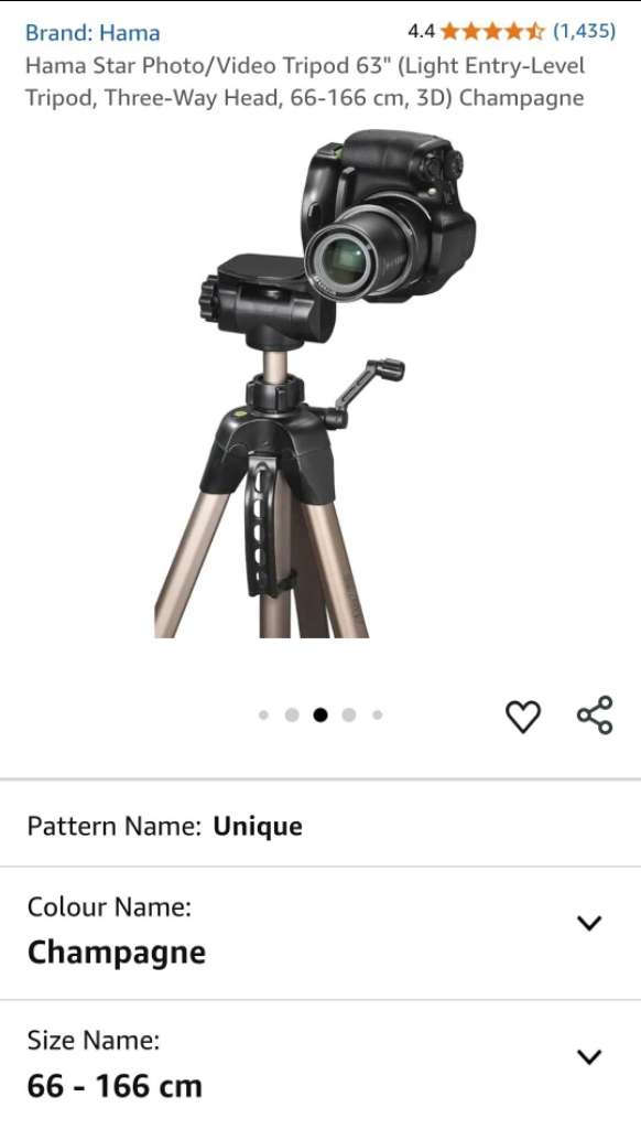 Caméra Canon 250d + carte mémoire 128GB SSD + Tripod hama star 63 cacheté !