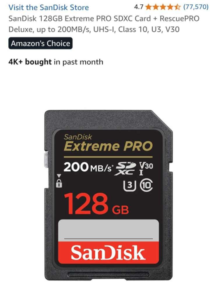 Caméra Canon 250d + carte mémoire 128GB SSD + Tripod hama star 63 cacheté !