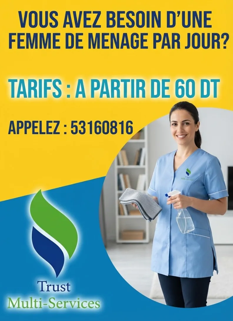 femme de menage par jour a zarzouna