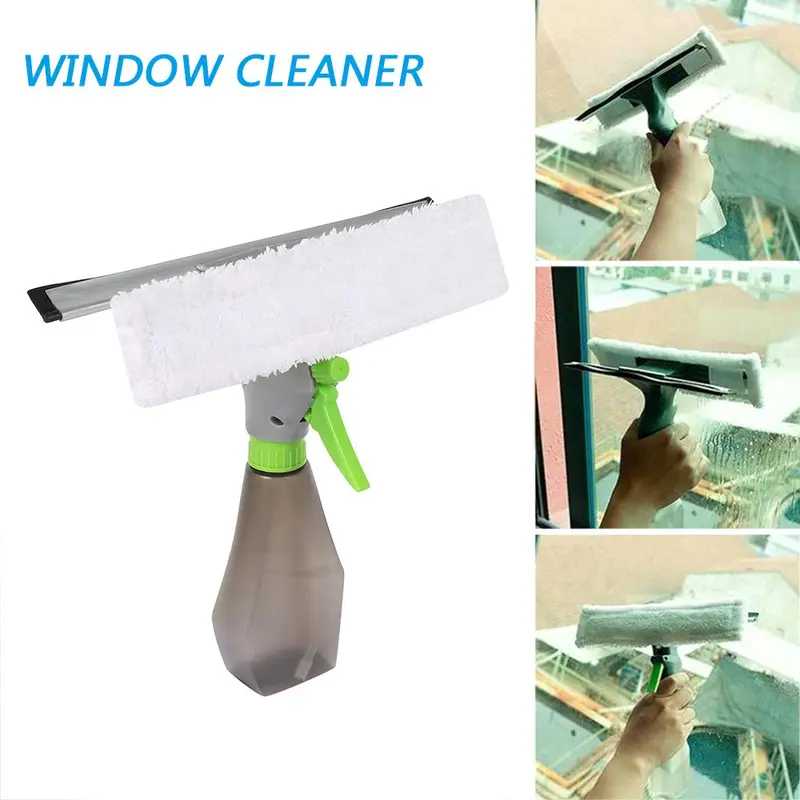 Raclette de nettoyage pour vitres 3 en 1, réservoir de pulvérisation 250 ml Max Clean