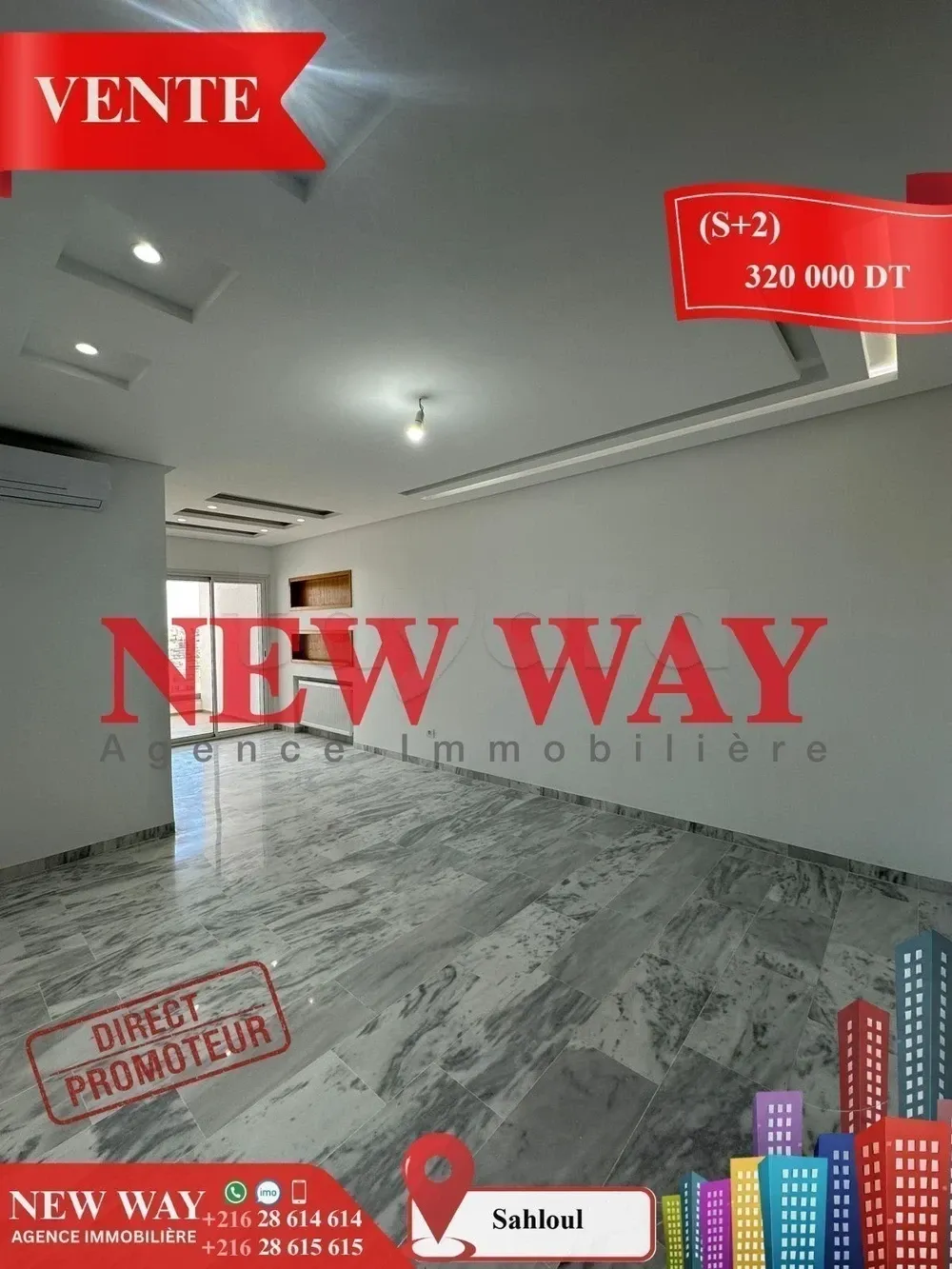 (S+2) à Sahloul 4 Directe Promoteur