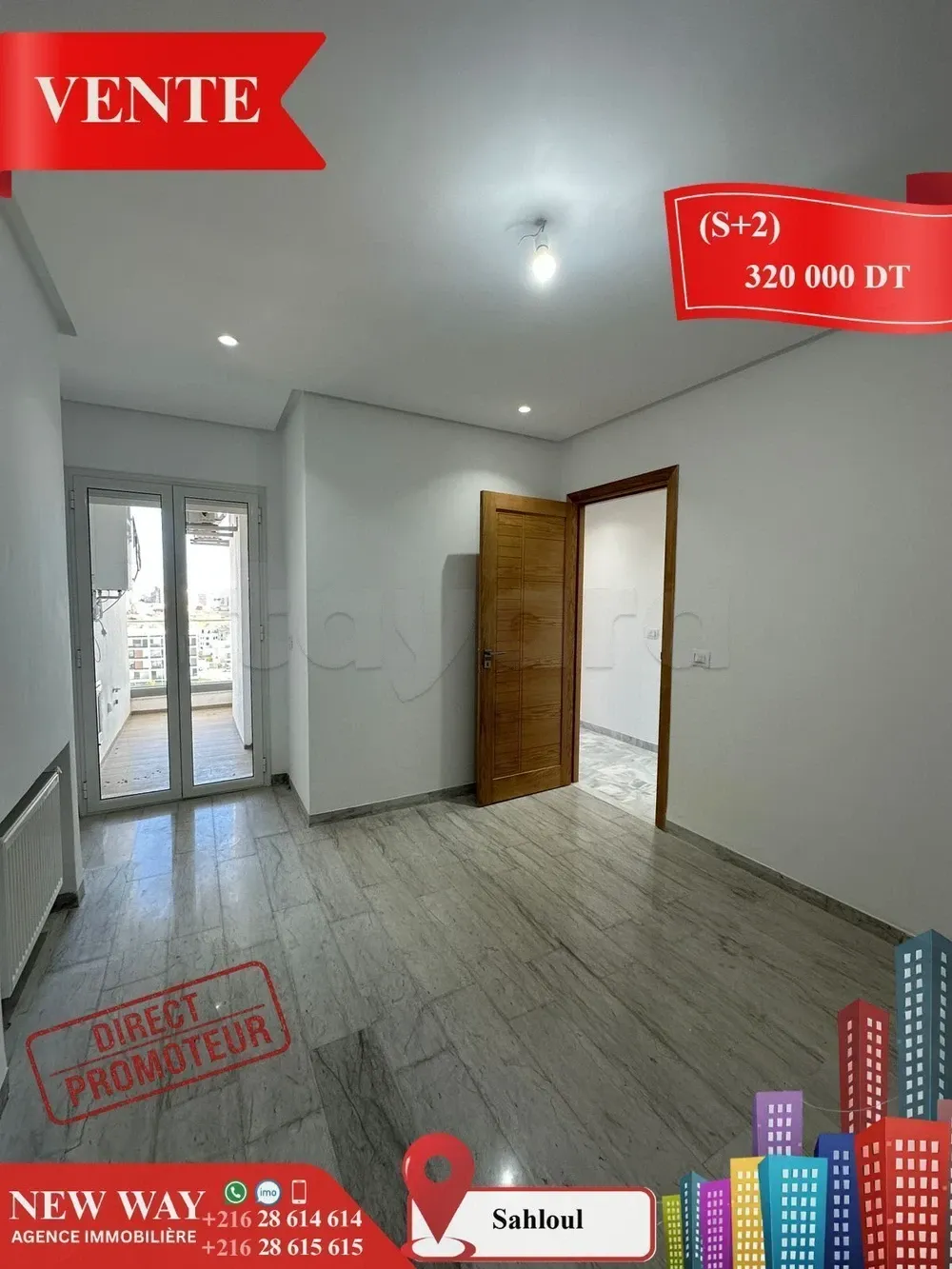 (S+2) à Sahloul 4 Directe Promoteur