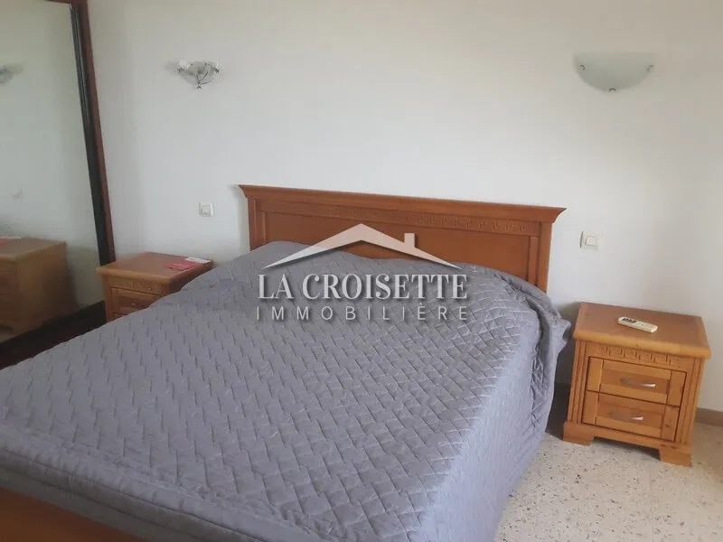 Appartement S+3 meublé Vue Mer à La Marsa MAL1202