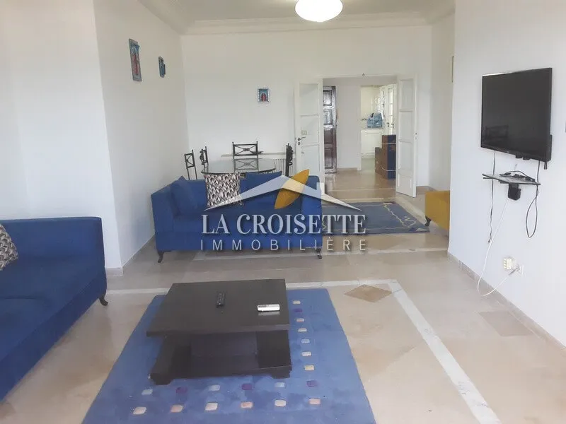 Appartement S+3 meublé Vue Mer à La Marsa MAL1202