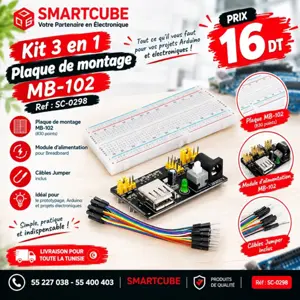  Kit 3 en 1 – Plaque de Montage MB-102