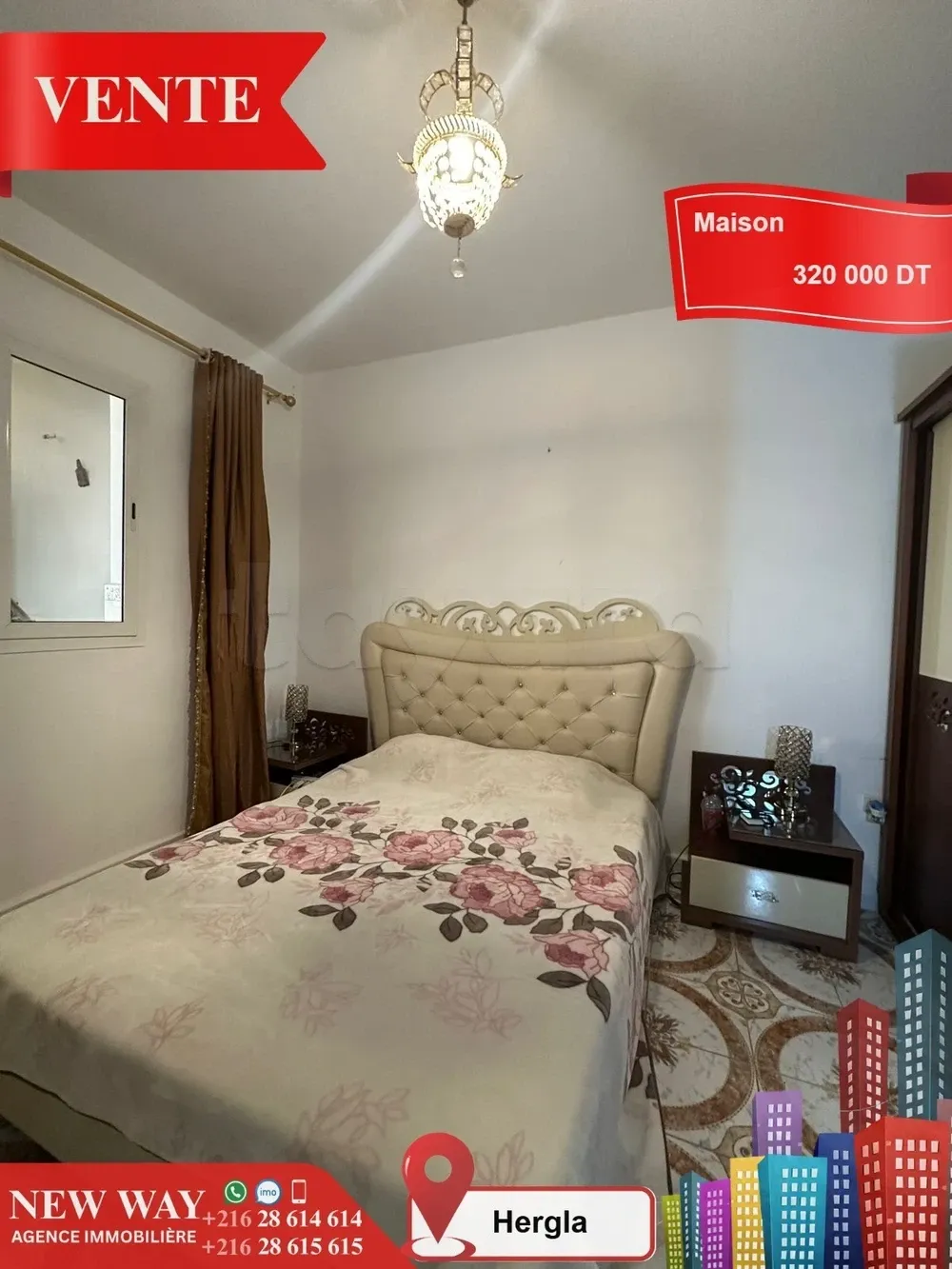 Maison à Hergla, Proche de toutes Commodités