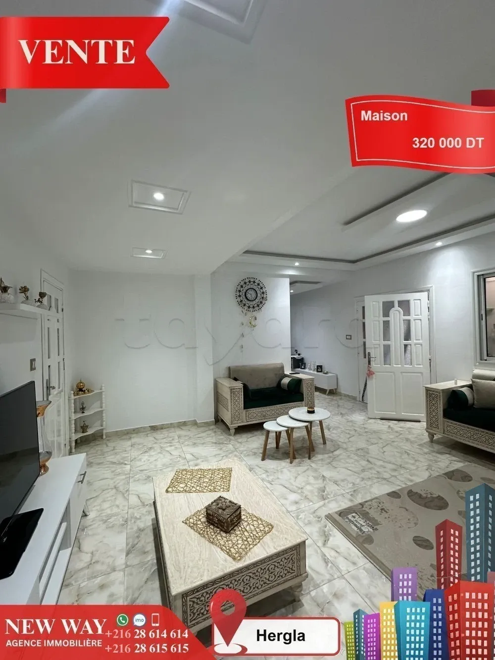 Maison à Hergla, Proche de toutes Commodités