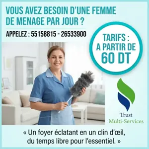 FEMME DE MENAGE PAR JOUR A ELKRAM