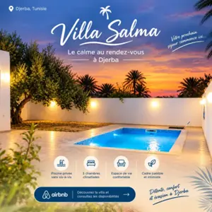 Maison meublée S+3 à Boumhal – Meublé, vue dégagée