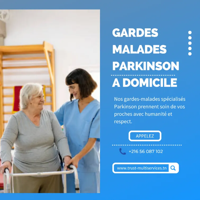 GARDES MALADES DE PARKINSON A DOMICILE  À NABEUL