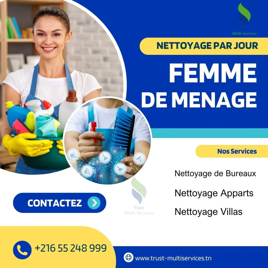 femme de ménage par jour a tunis