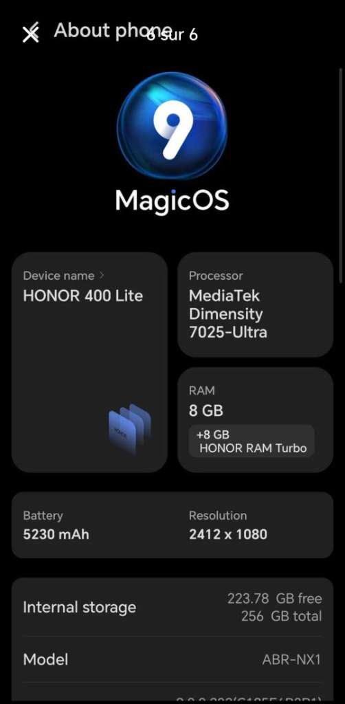 Honor 400 lite 5g (8/256)