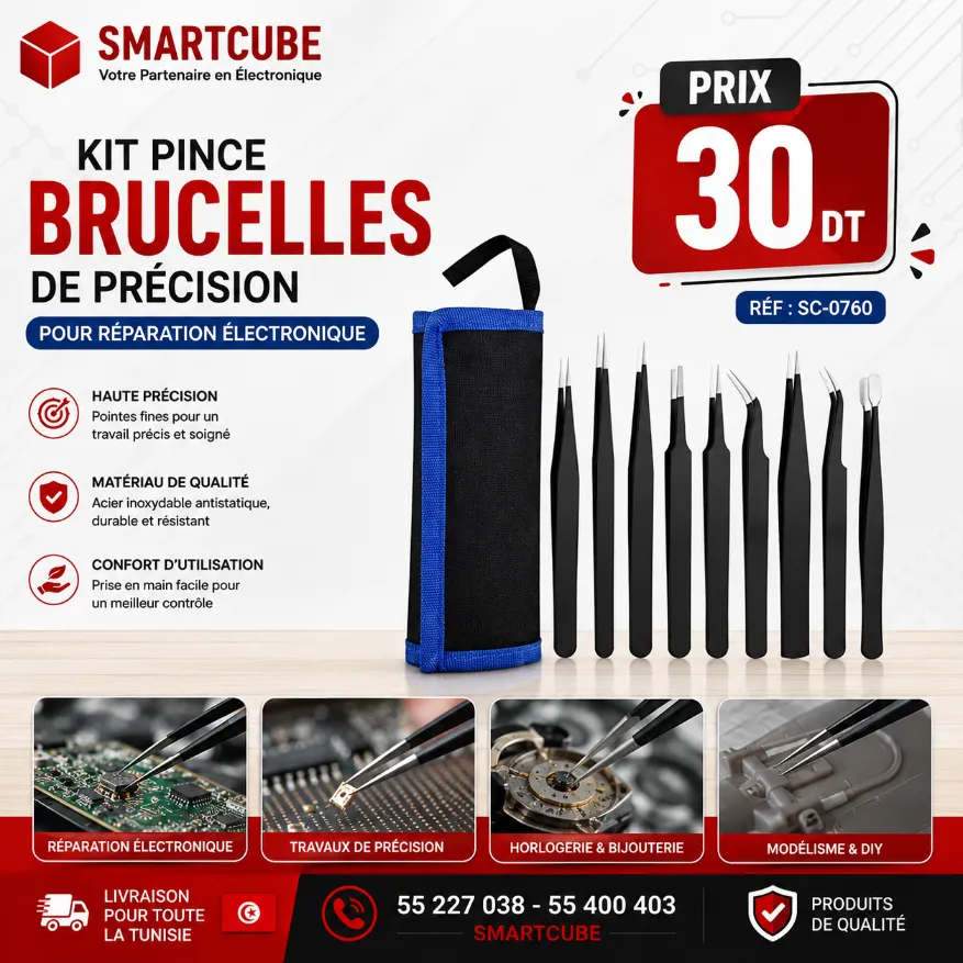 Kit Pince Brucelles de Précision