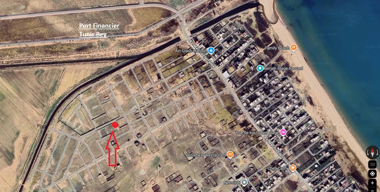 Terrain 252m² Raoued Plage