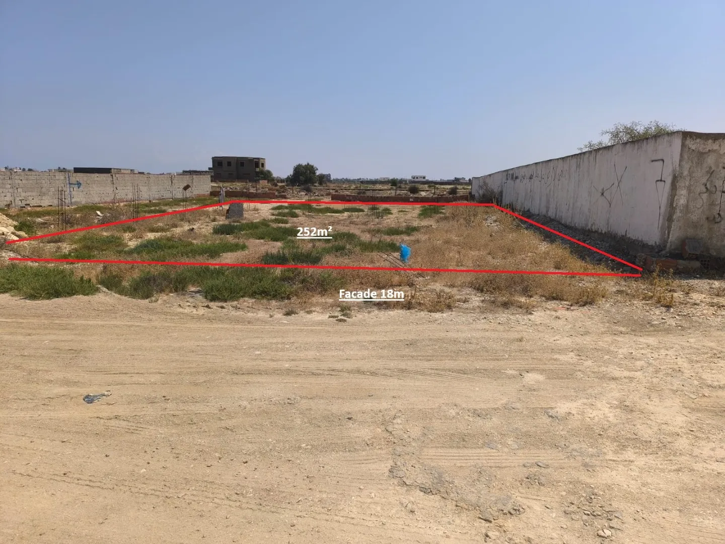 Terrain 252m² Raoued Plage