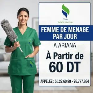 FEMME DE MENAGE PAR JOUR A GOUBELLAT