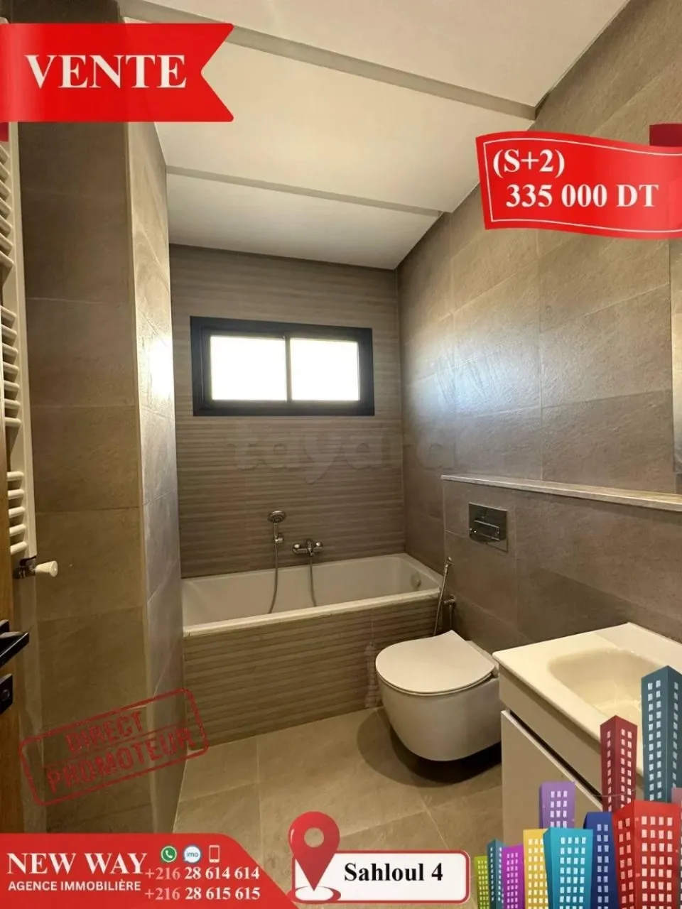(S+2) Directe Promoteur à Sahloul 4