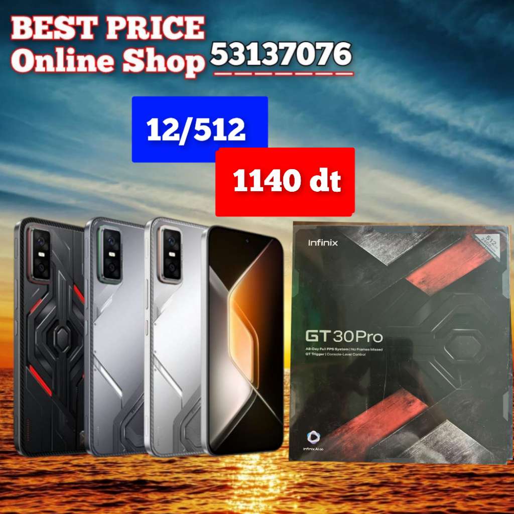Infinix GT 30 PRO 5G (12+12/512 ) Cacheté paquet fermé #Validé✔️