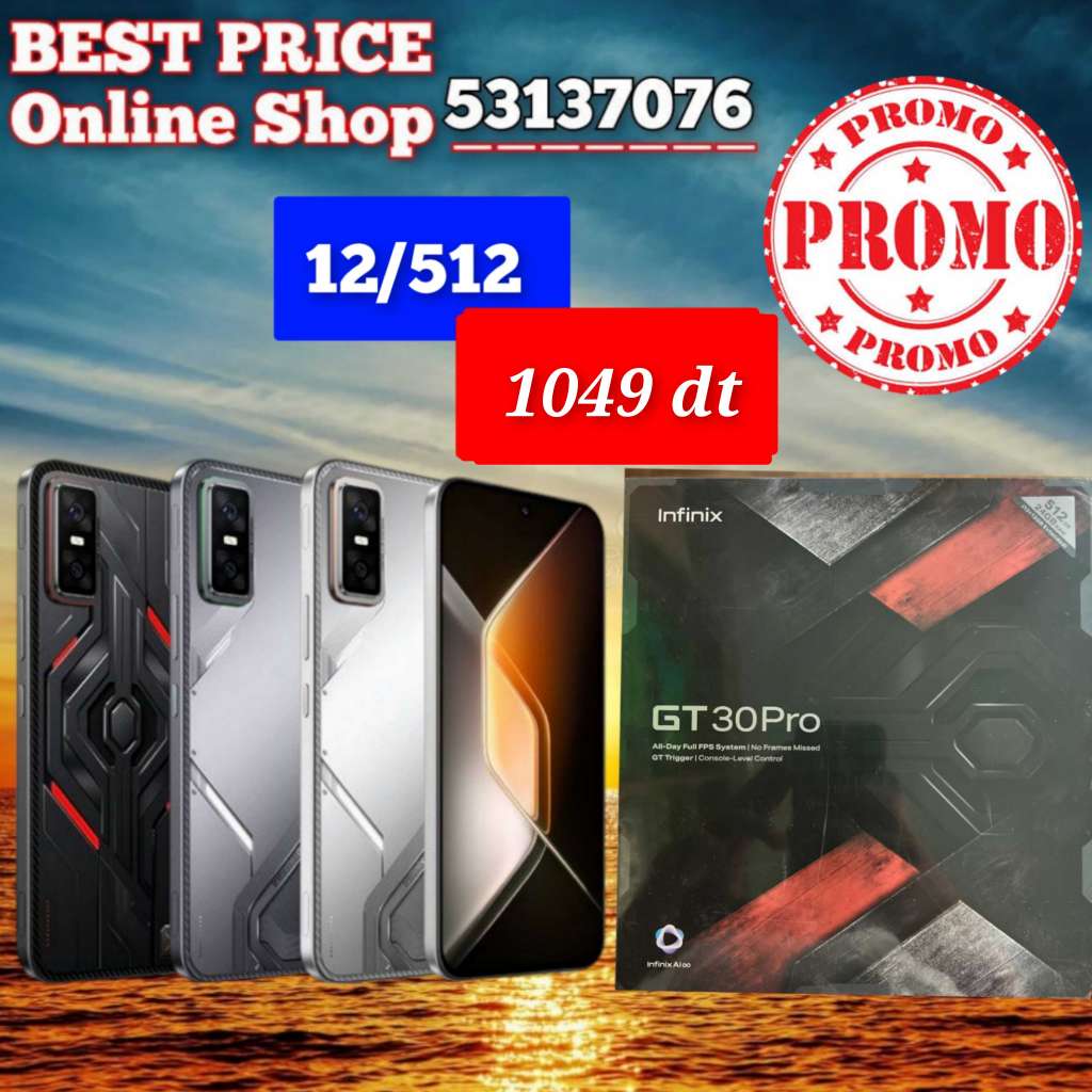Infinix GT 30 PRO 5G  (12+12/512 ) Cacheté paquet fermé #Validé✔️