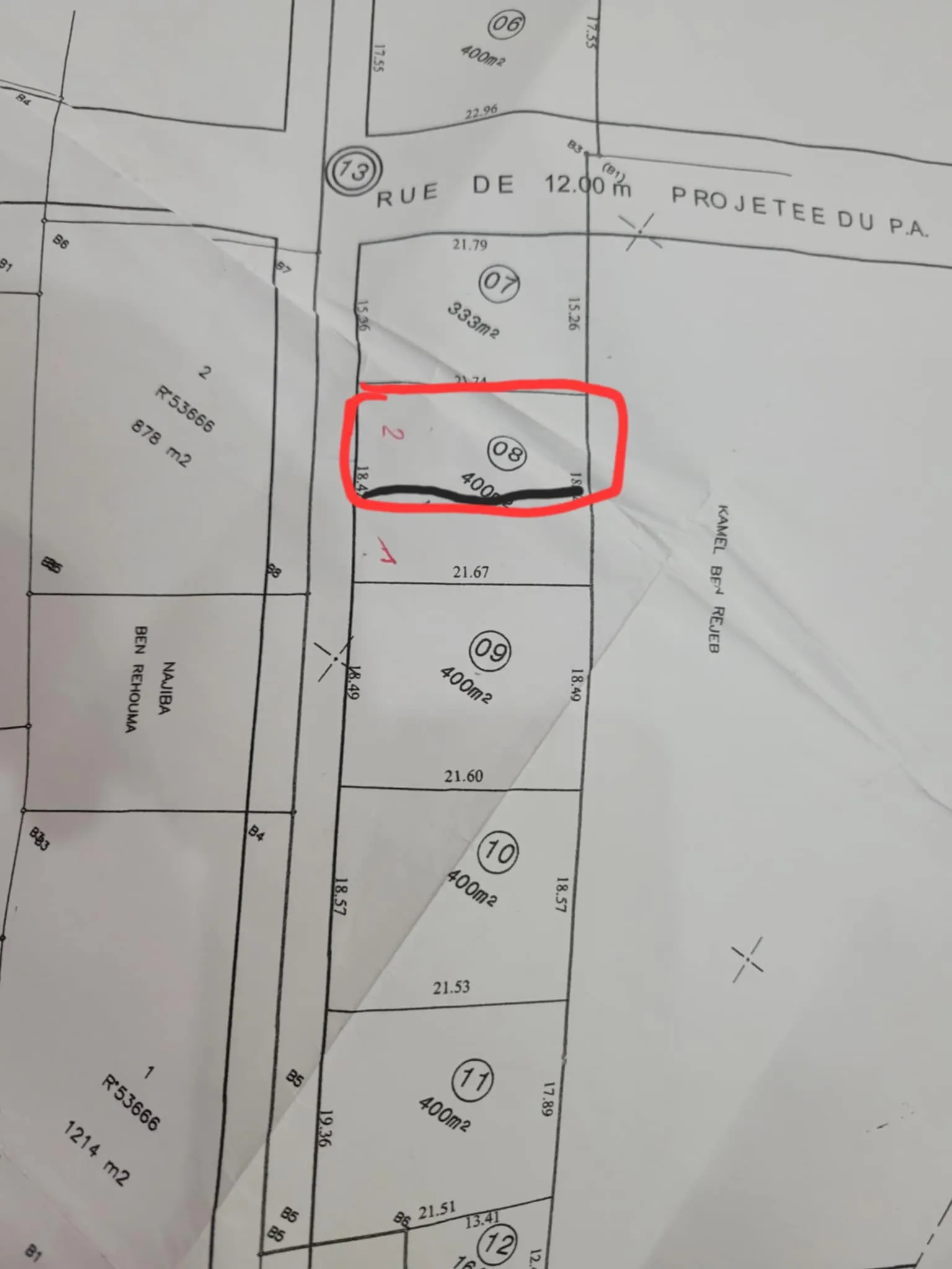 Vente Terrain constructible à Kélibia Mansoura Petit Paris