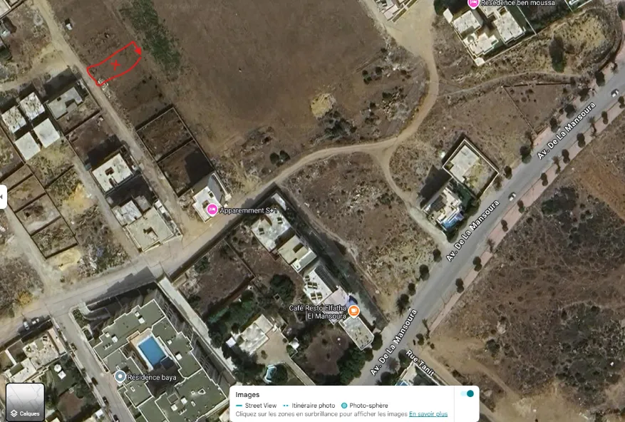 Vente Terrain constructible à Kélibia Mansoura Petit Paris