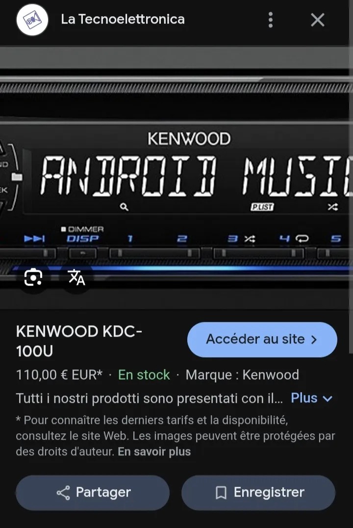 Poste Kenwood d'origine 🇲🇩