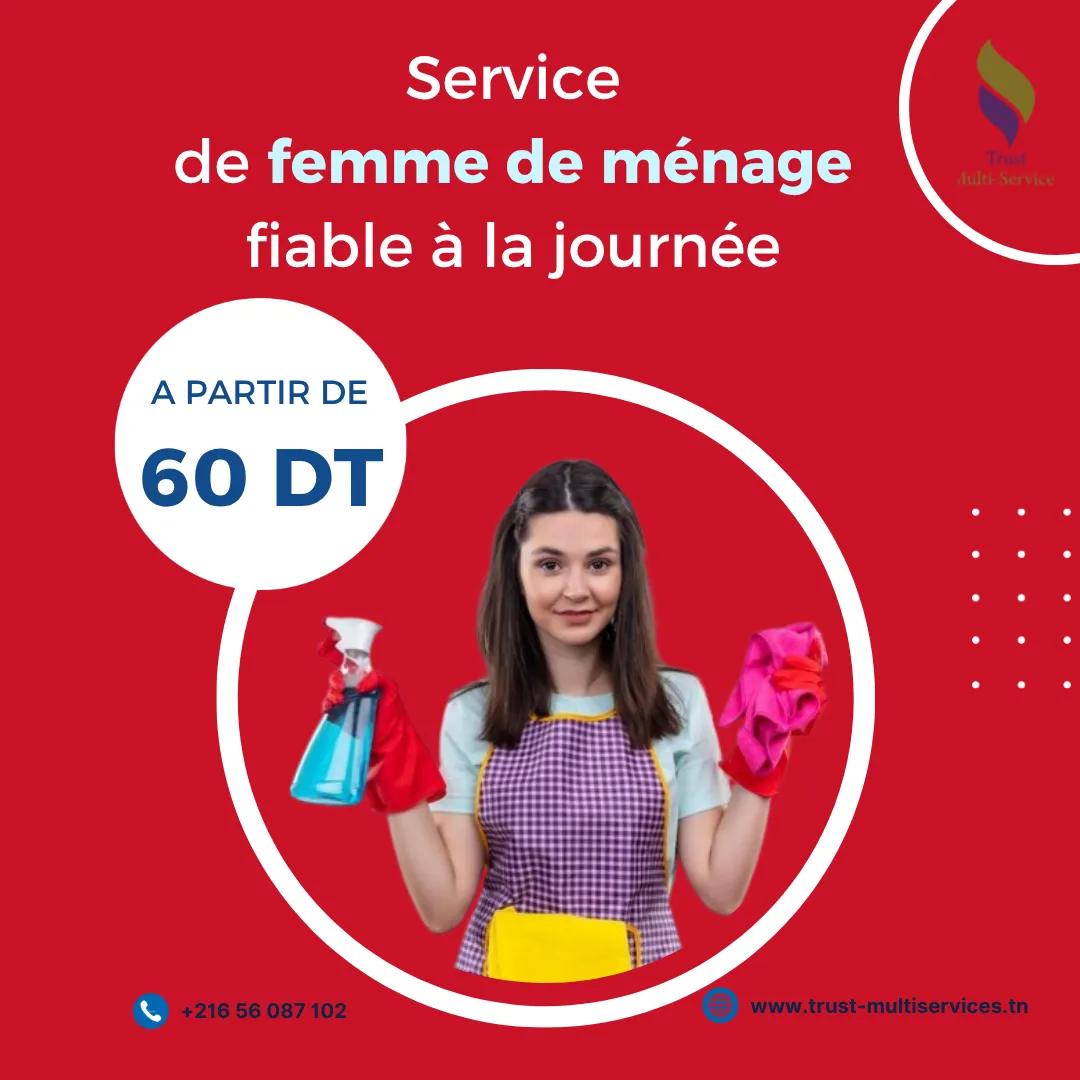 Vous cherchez une femme de ménage par jour ? 