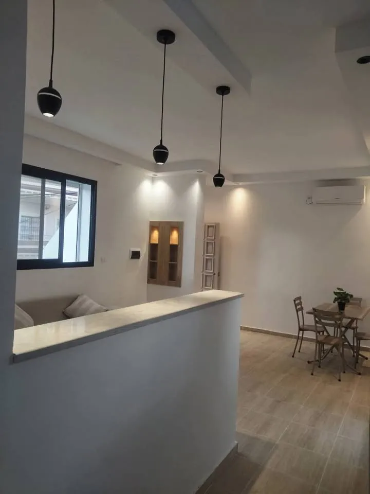 A louer un Bel Appartement s+1 Pour une longue durée . Richement meublé à hay essaha , Bizerte