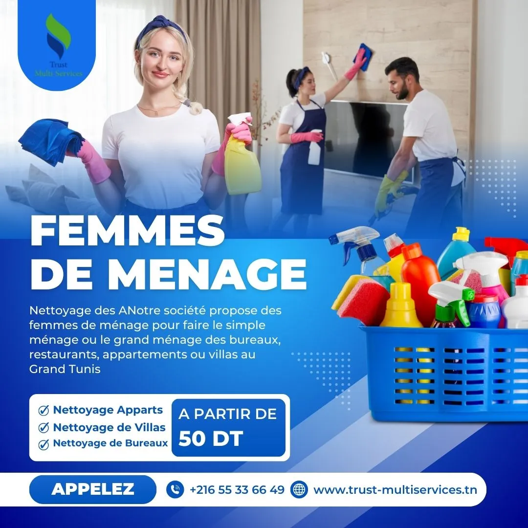 femme de ménage par jour a tunis