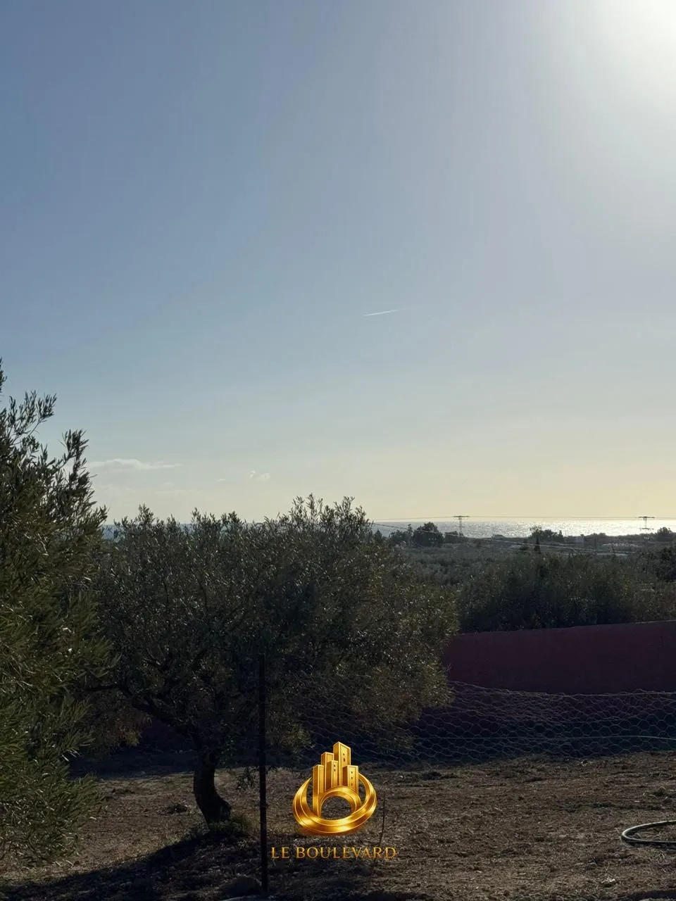 A vendre terrain 735m² vue sur mer à Dharoufa , Nabeul 