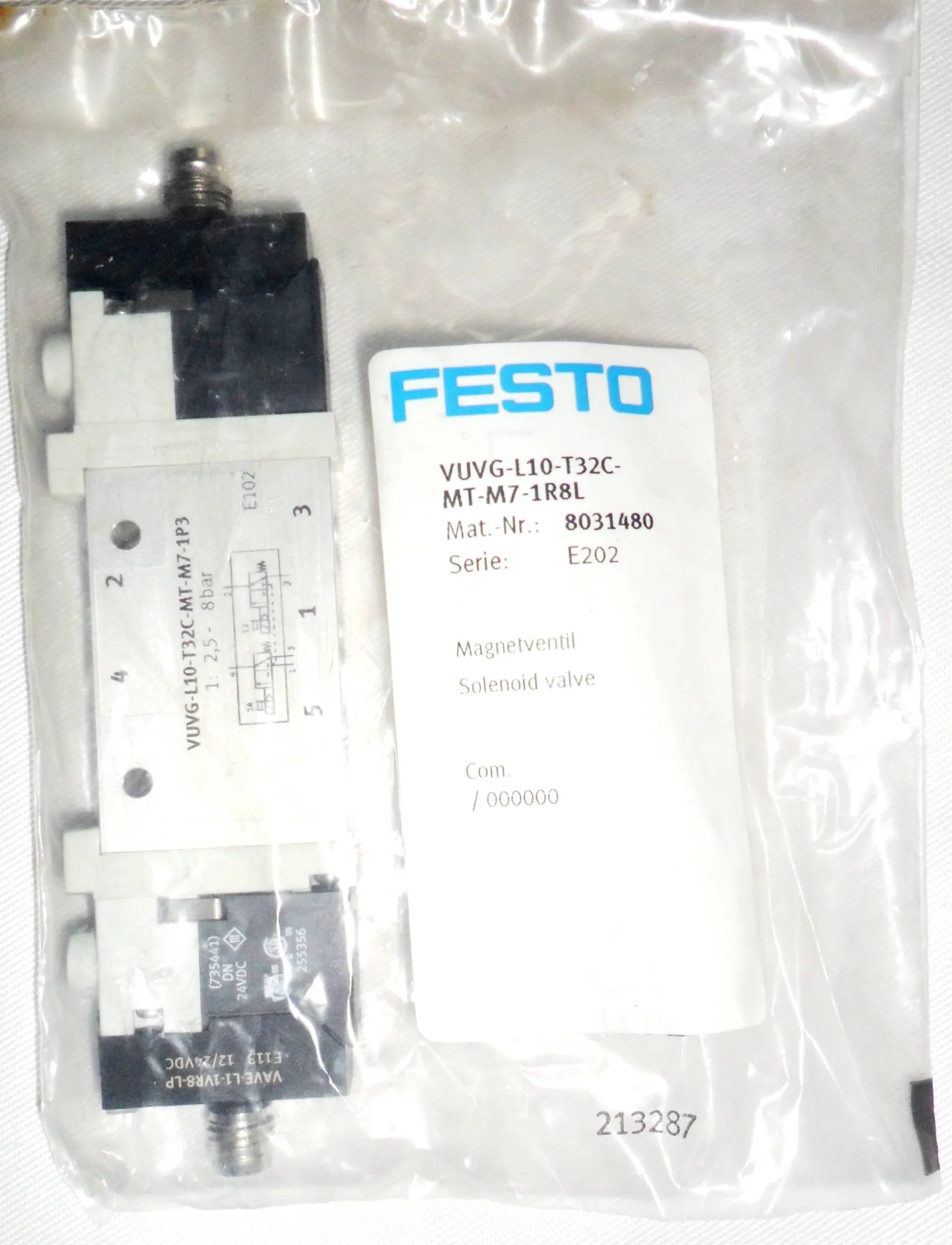 FESTO (vérins, capteur, filtres, connecteurs ...)