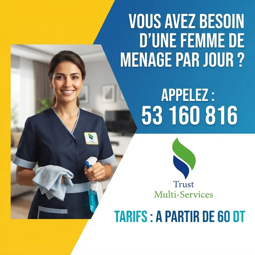 femme de menage par jour a jemmal