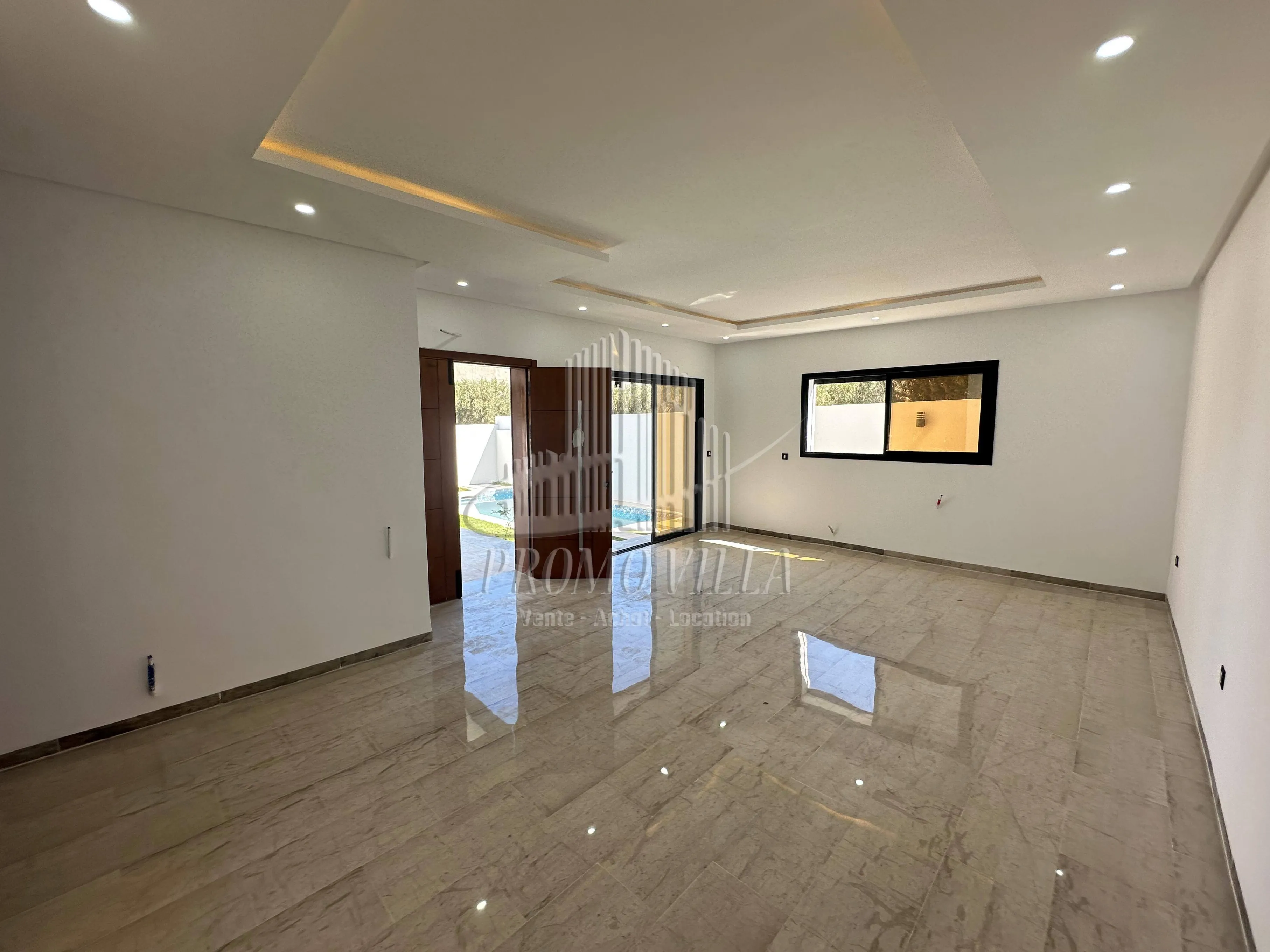 une belle villa avec piscine située à Hammamet.