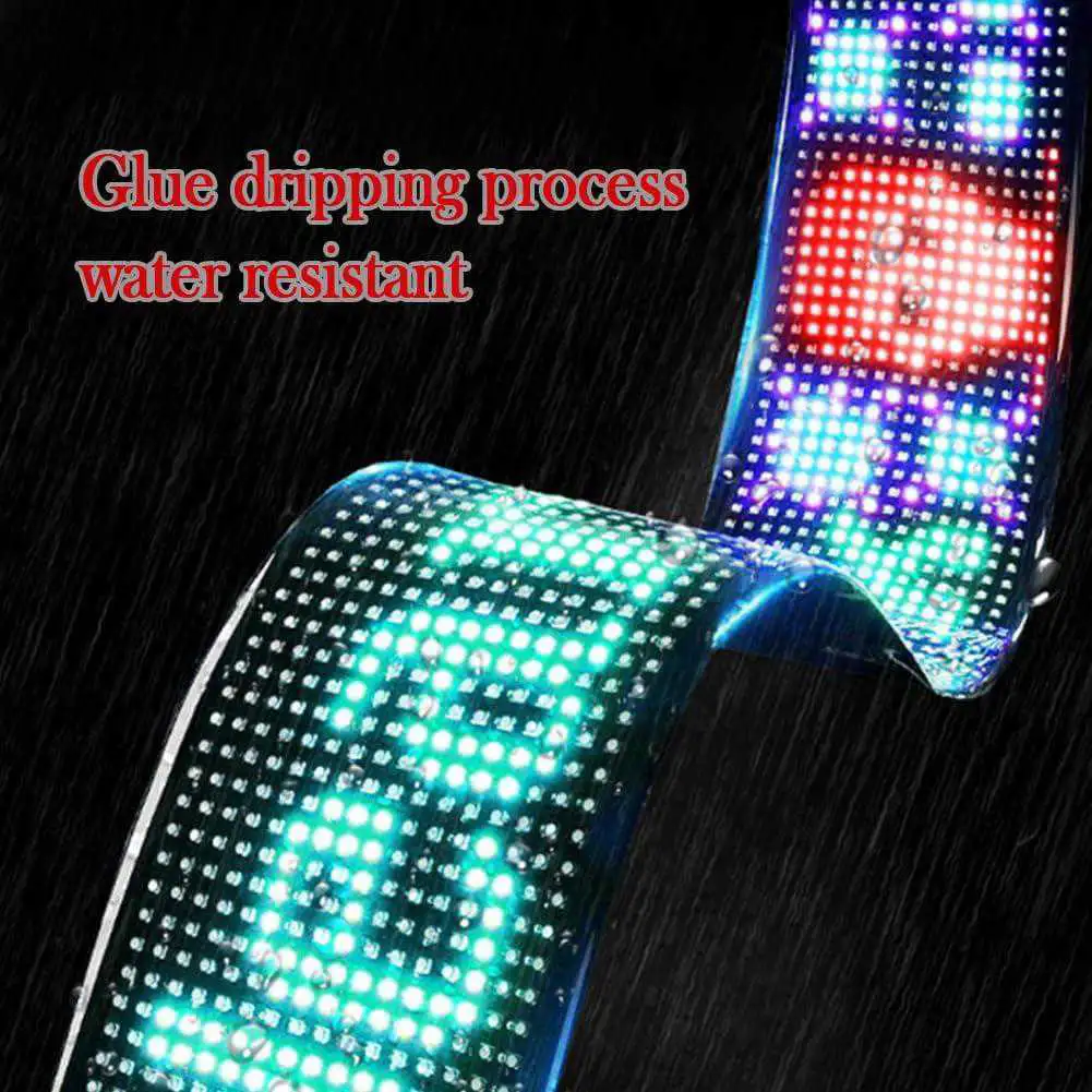 Panneau d'affichage LED Flexible 12 x 60 cm