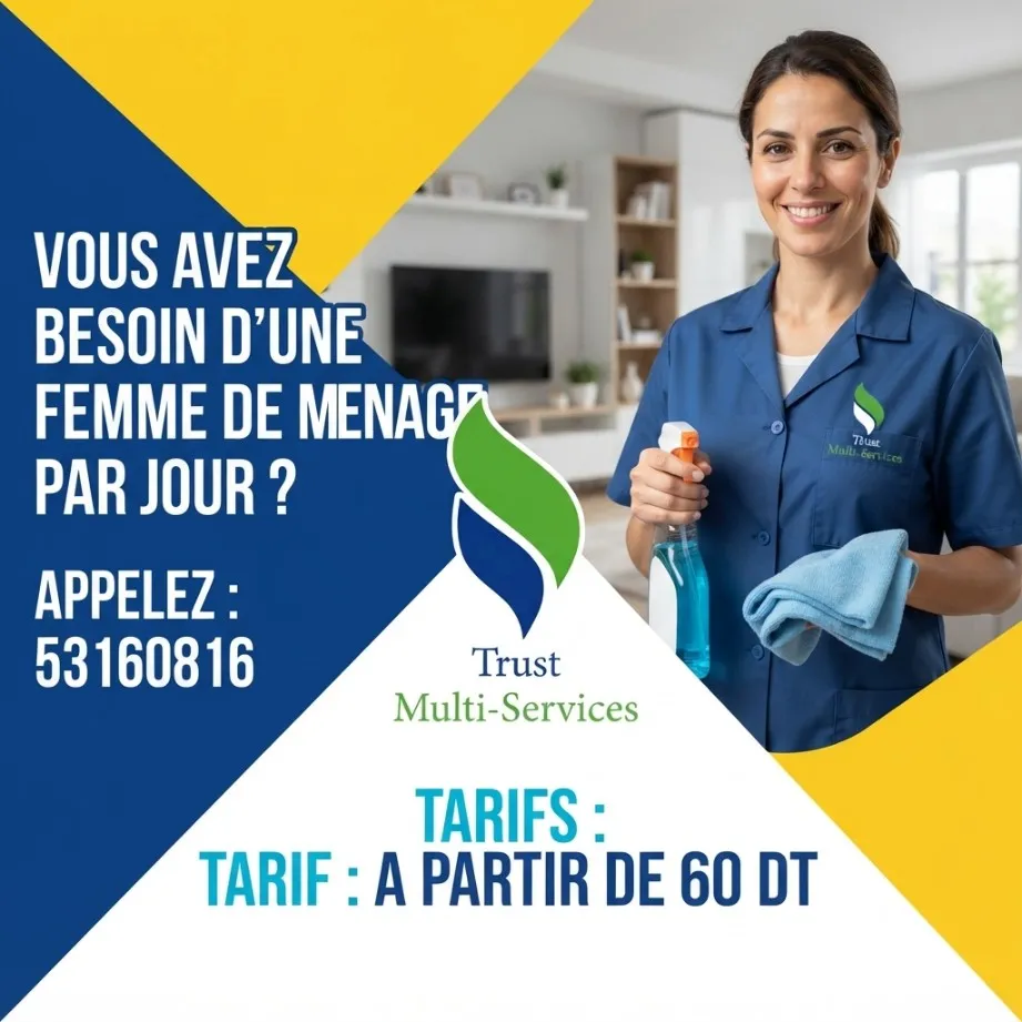 femme de menage par jour a sahloul