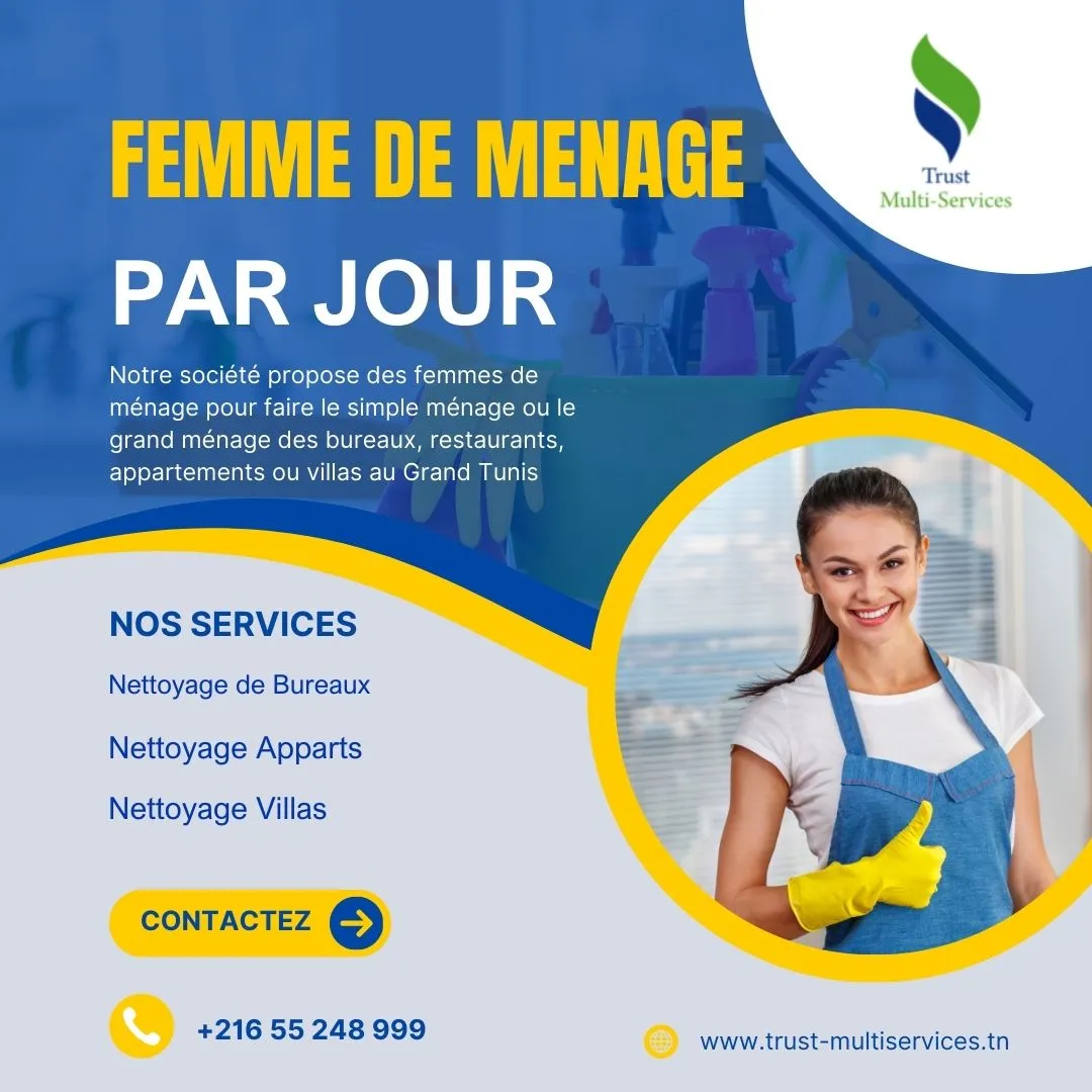 femme de ménage par jour a nabeul 