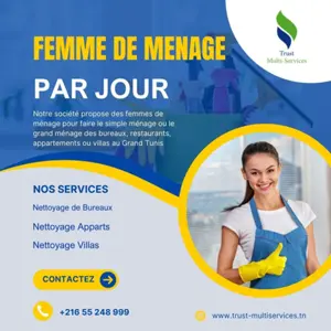 femme de ménage par jour a nabeul 