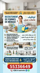 femme de ménage par mois ou par jour