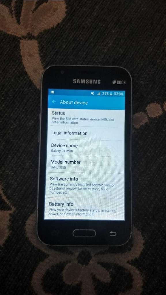 Samsung Galaxy J1 mini duos 