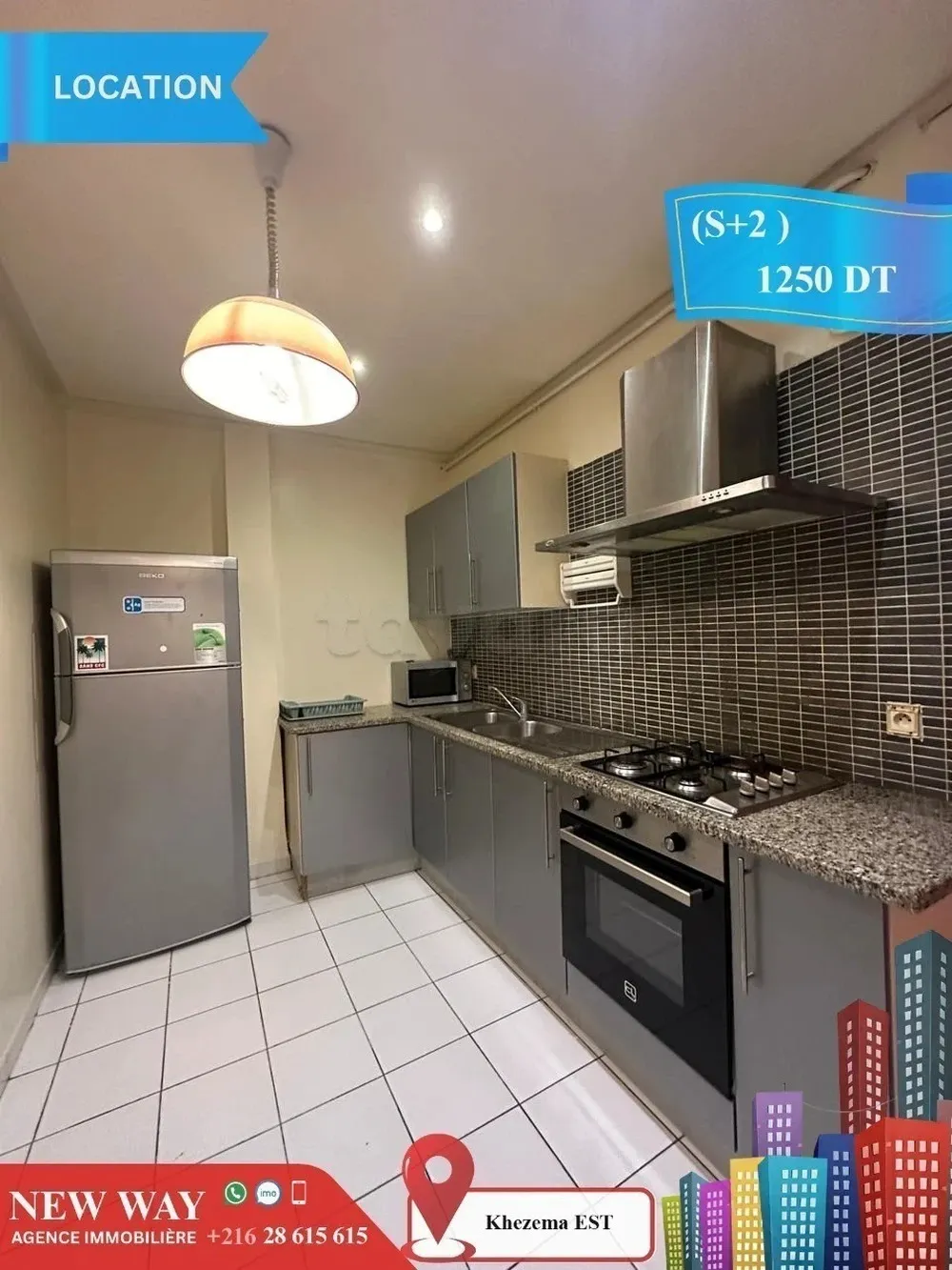 (S+2) Meublé à khezema EST