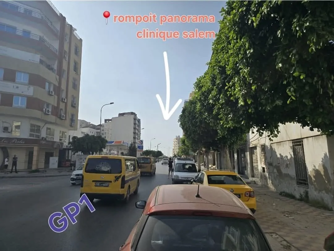 🚧Terrain Constructible R+4 En Vente au cœur du centre ville Panorama Sousse