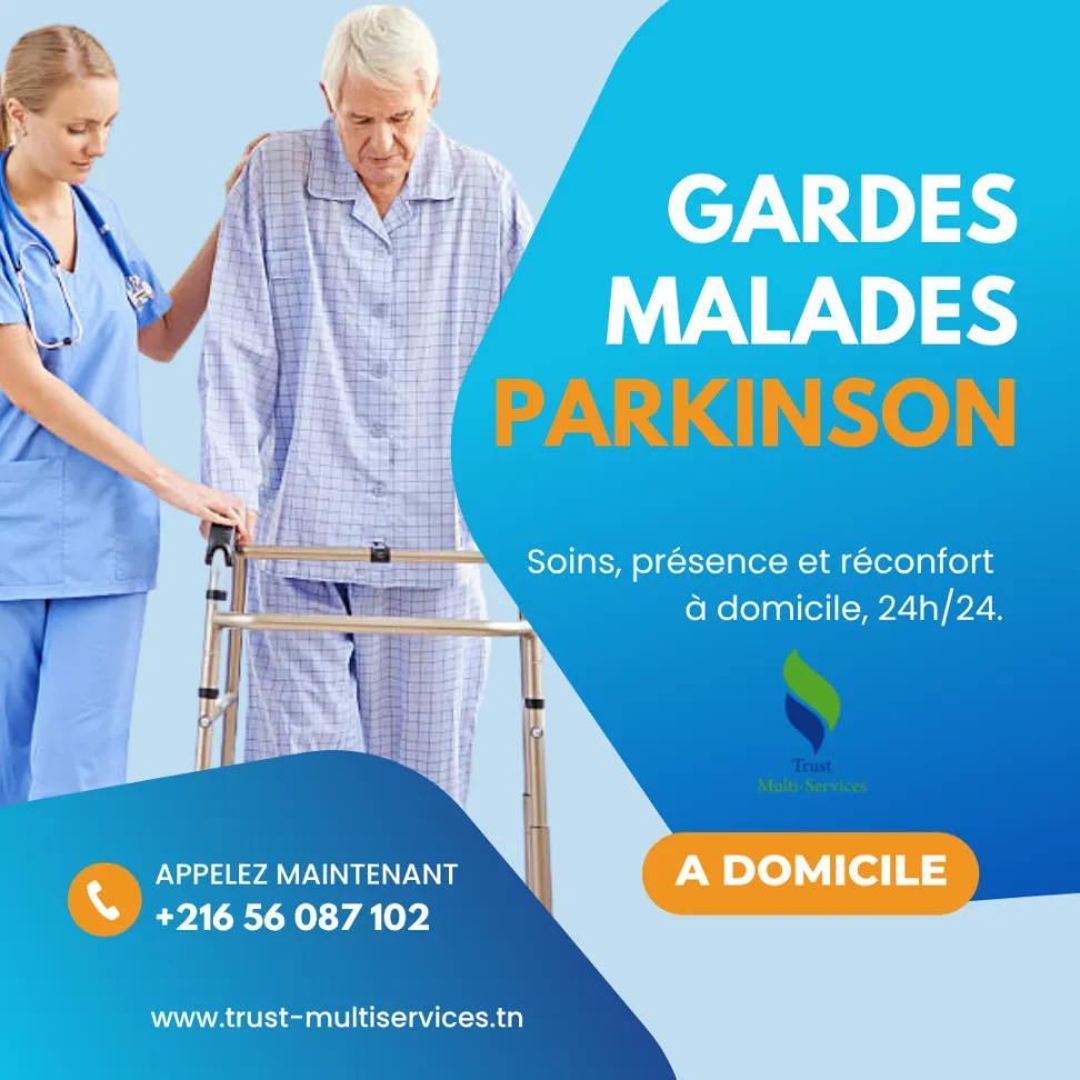 GARDES MALADES DE PARKINSON A DOMICILE À MHAMDIA